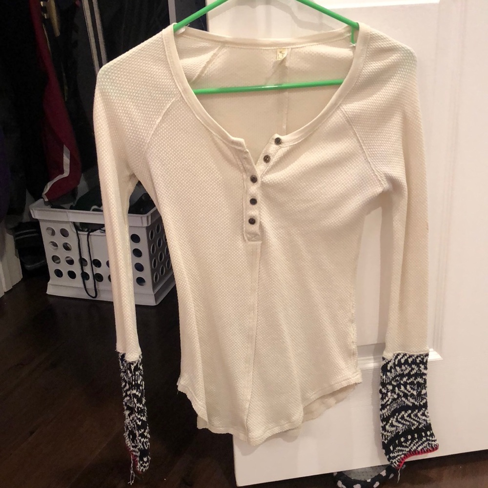 Free people long sleeve shirt